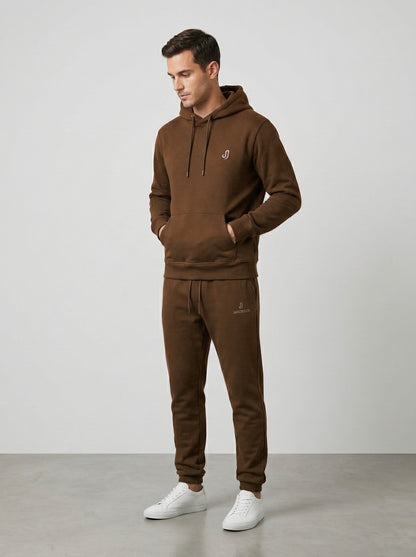 Jakobson Essential Set hoodie and joggers, styled together