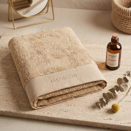 100% Organic Cotton Terry Bath Towel – Soft & Absorbent